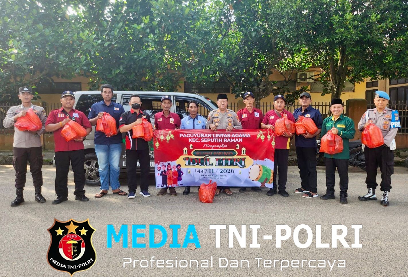 Polsek Seputih Raman dan Paguyuban Lintas Agama Tebar Kepedulian, Ramadan Jadi Momentum Perkuat Toleransi