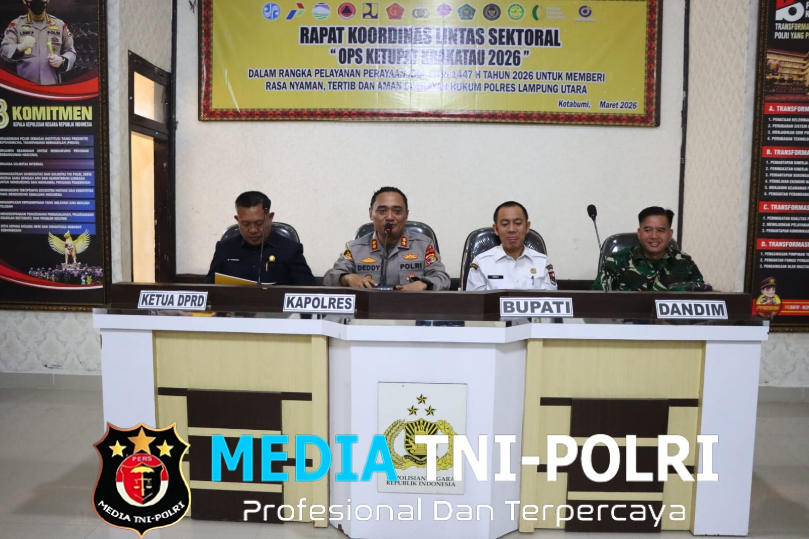 Jelang Idul Fitri 1447 H, Polres Lampung Utara Gelar Rakor Ops Ketupat Krakatau 2026