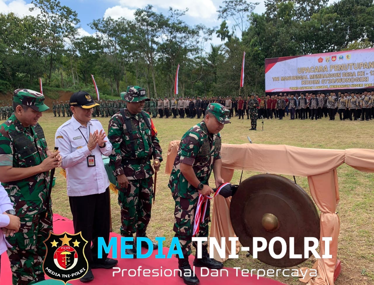 Kasdam IV/Diponegoro Resmi Tutup TMMD Reguler Ke-127 Kodim 0728/Wonogiri