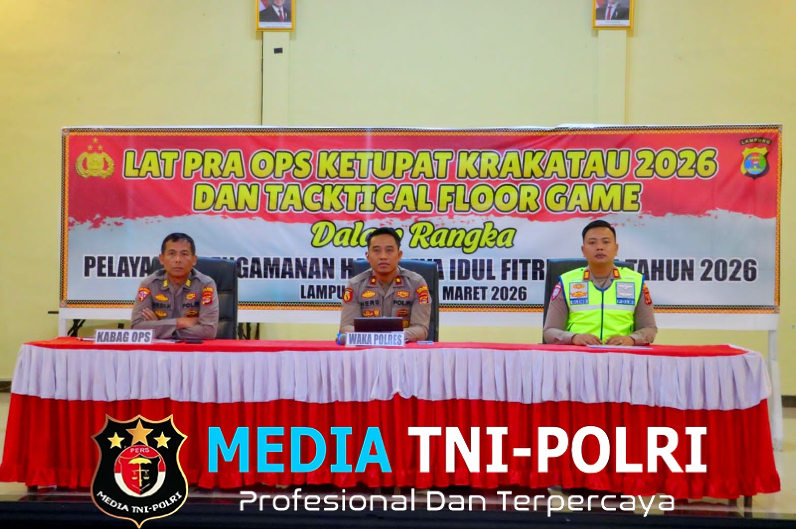 Polres Lampung Tengah Gelar Lat Pra Ops dan Tactical Floor Game, Siap Amankan Mudik Lebaran 2026
