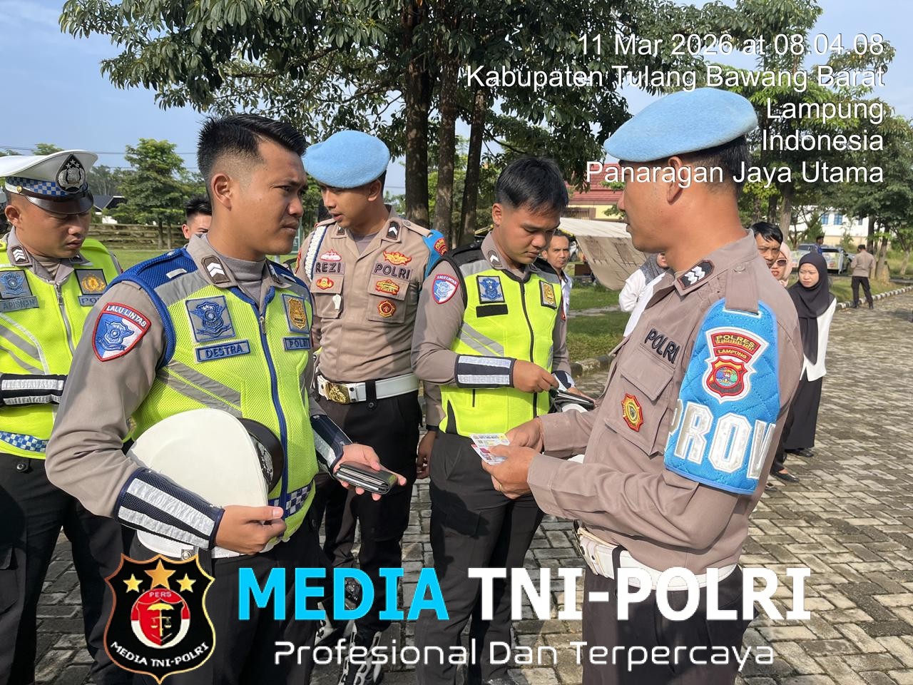 Propam Polres Tulang Bawang Barat Gelar Gaktiblin, Cek Sikap Tampang dan Kelengkapan Data Diri Personel