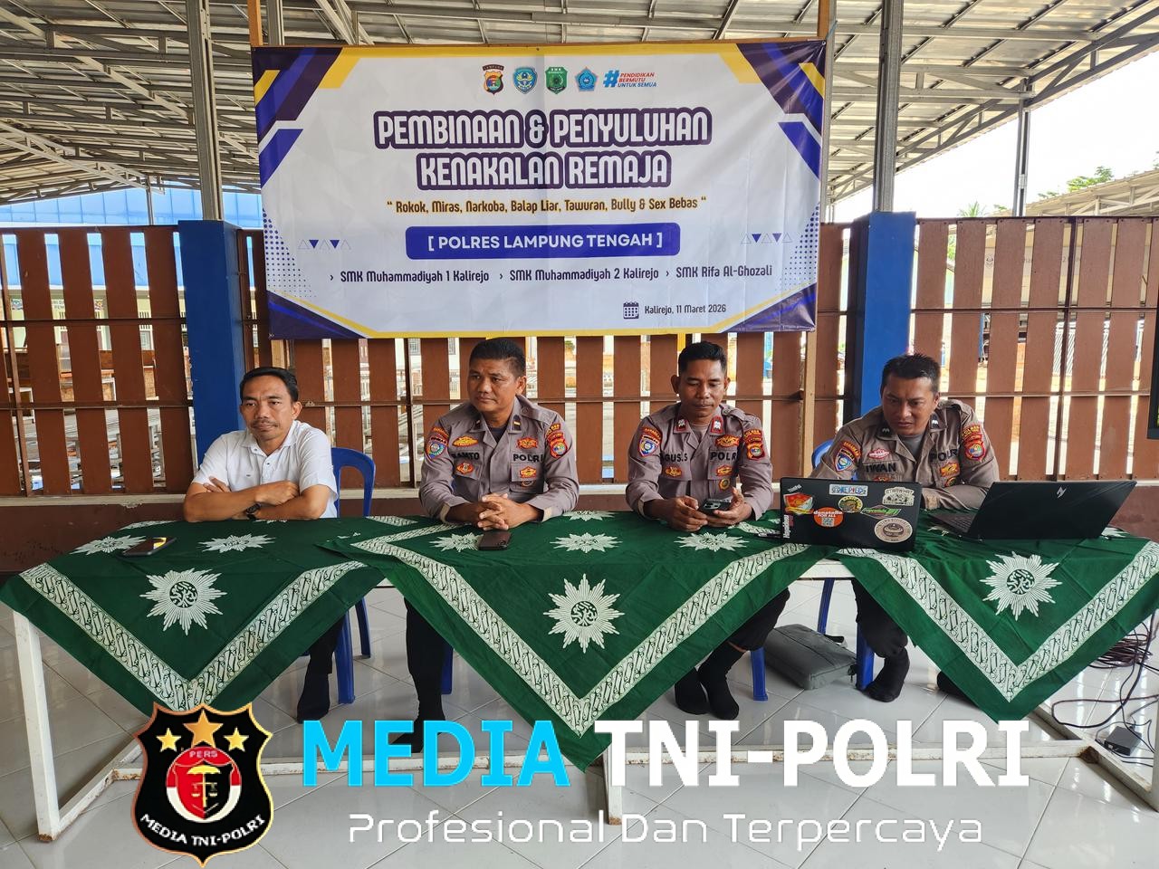 Sat Binmas Polres Lampung Tengah Beri Pembinaan di SMK Muhammadiyah Kalirejo, Ajak Pelajar Isi Ramadan dengan Kegiatan Positif