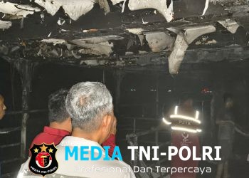 Kebakaran KMP Portlink VII di Pelabuhan Ketapang, Koramil 0825-21 Kalipuro Sigap