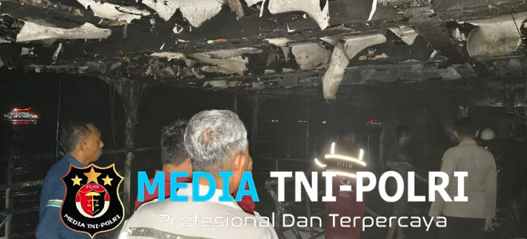 Kebakaran KMP Portlink VII di Pelabuhan Ketapang, Koramil 0825-21 Kalipuro Sigap