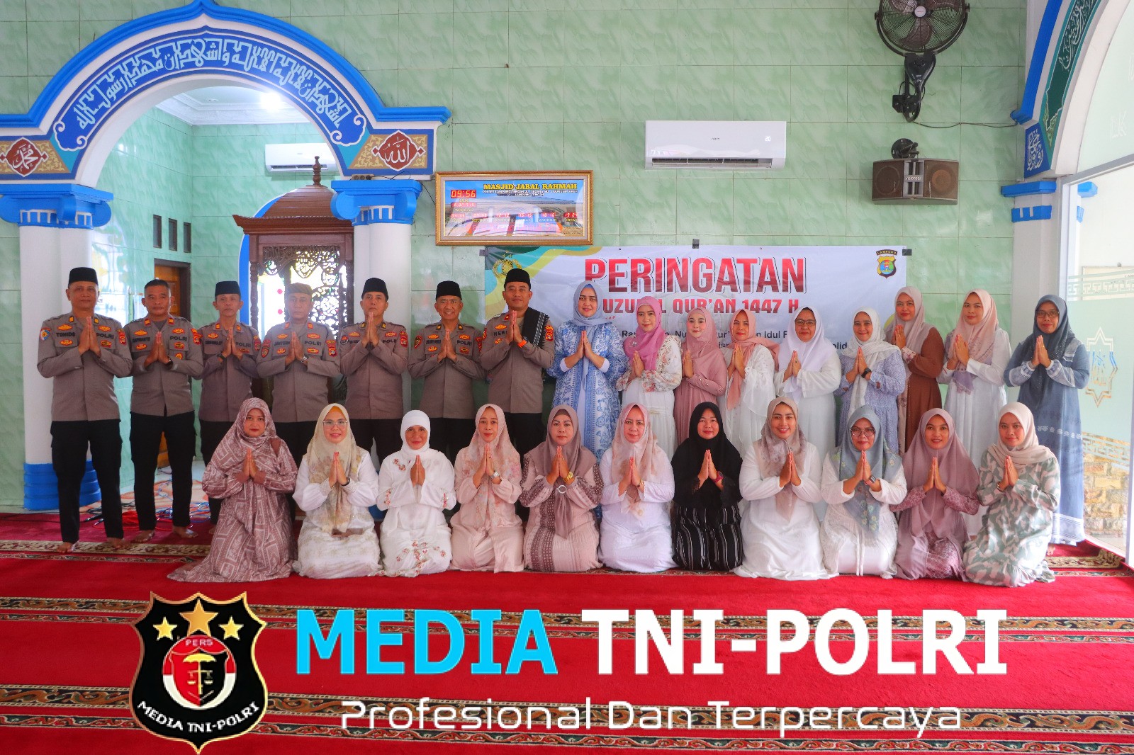 Peringatan Nuzulul Qur’an di Polres Lampung Tengah, Momentum Tingkatkan Iman dan Profesionalisme Personel