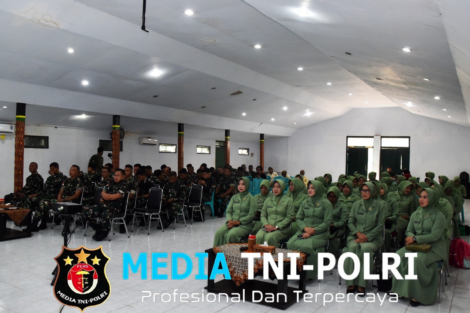 Perkuat Iman dan Ketahanan Keluarga, Prajurit Kodim Merauke Mengikuti Pembinaan Rohani