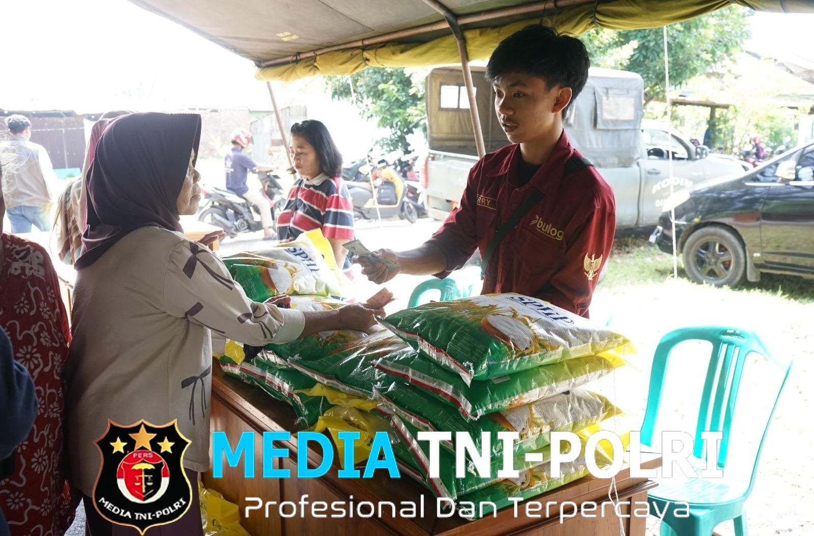 Kodim 0402/OKI Gelar Bazar Ramadhan, Wujud Kepedulian TNI kepada Masyarakat