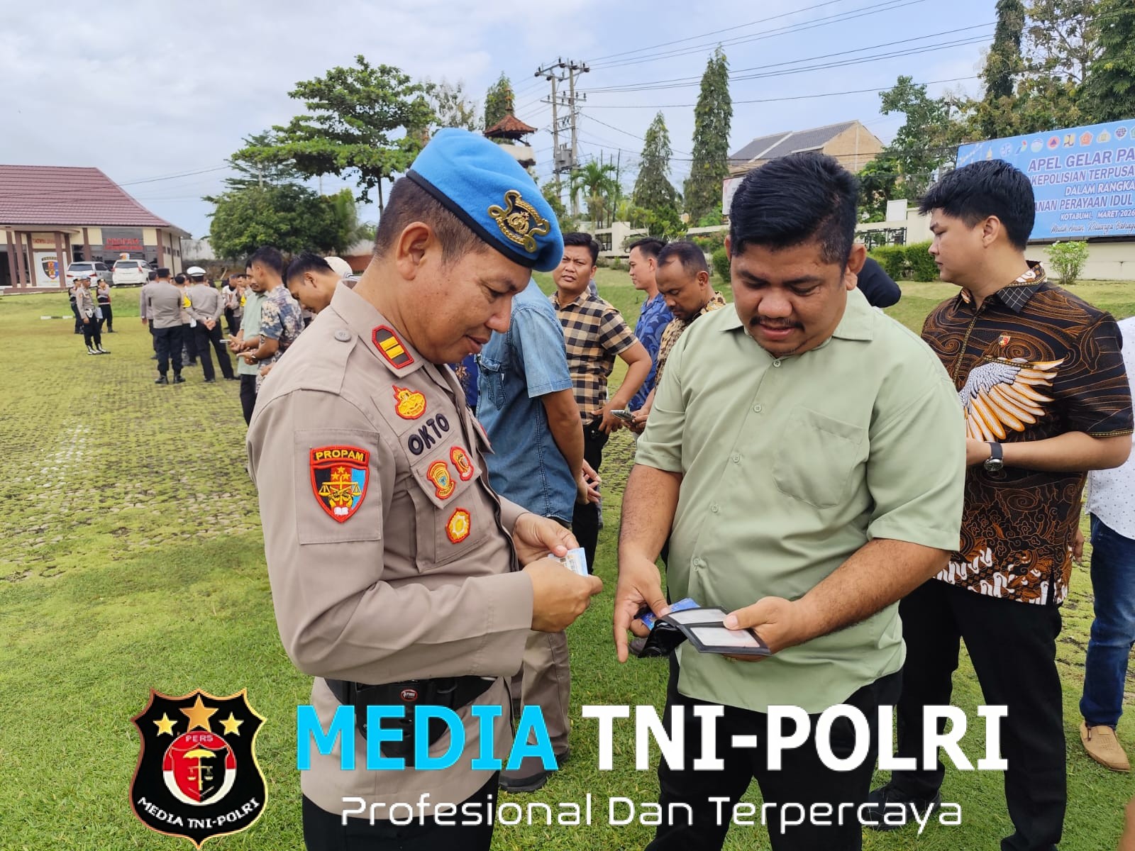 Propam Polres Lampung Utara Gelar Gaktiblin, Cek Sikap Tampang dan Kelengkapan Personel