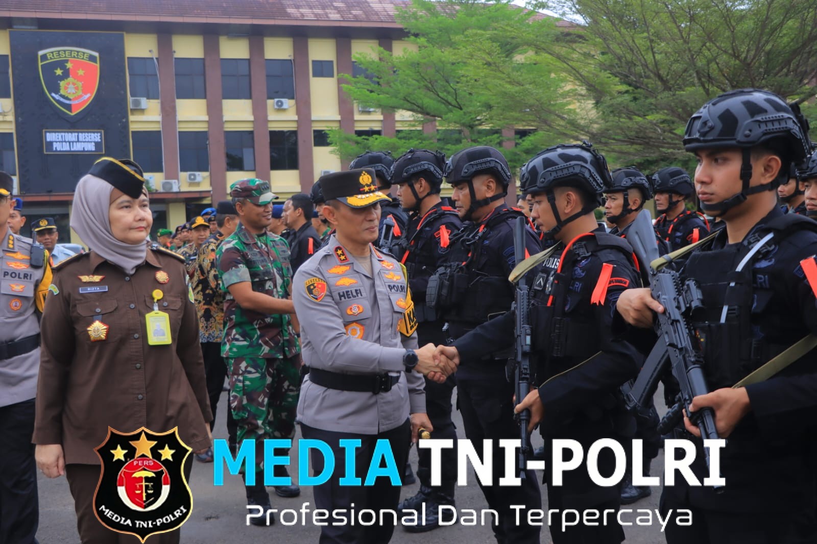 Kapolda Lampung Pimpin Apel Gelar Pasukan Operasi Ketupat 2026