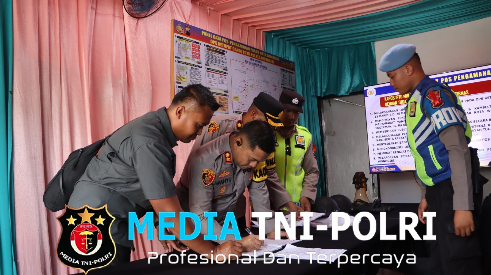 Kapolres Wonogiri Cek Kesiapan Pos Pengamanan Ops Ketupat Candi 2026, Pastikan Pelayanan Maksimal untuk Masyarakat