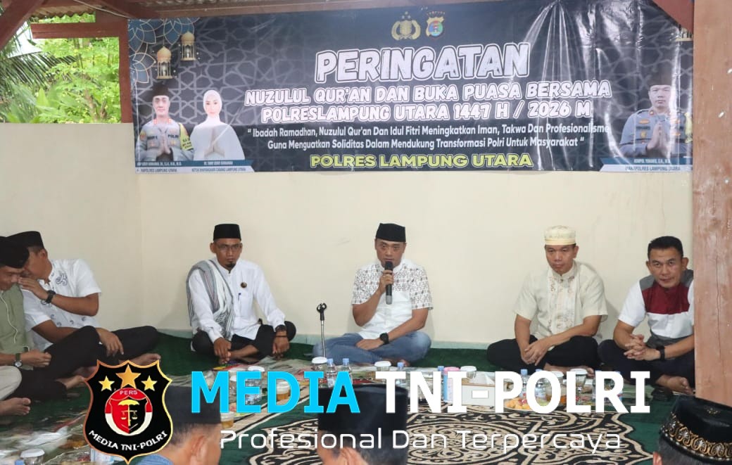 Polres Lampung Utara Gelar Nuzul Quran dan Buka Bersama