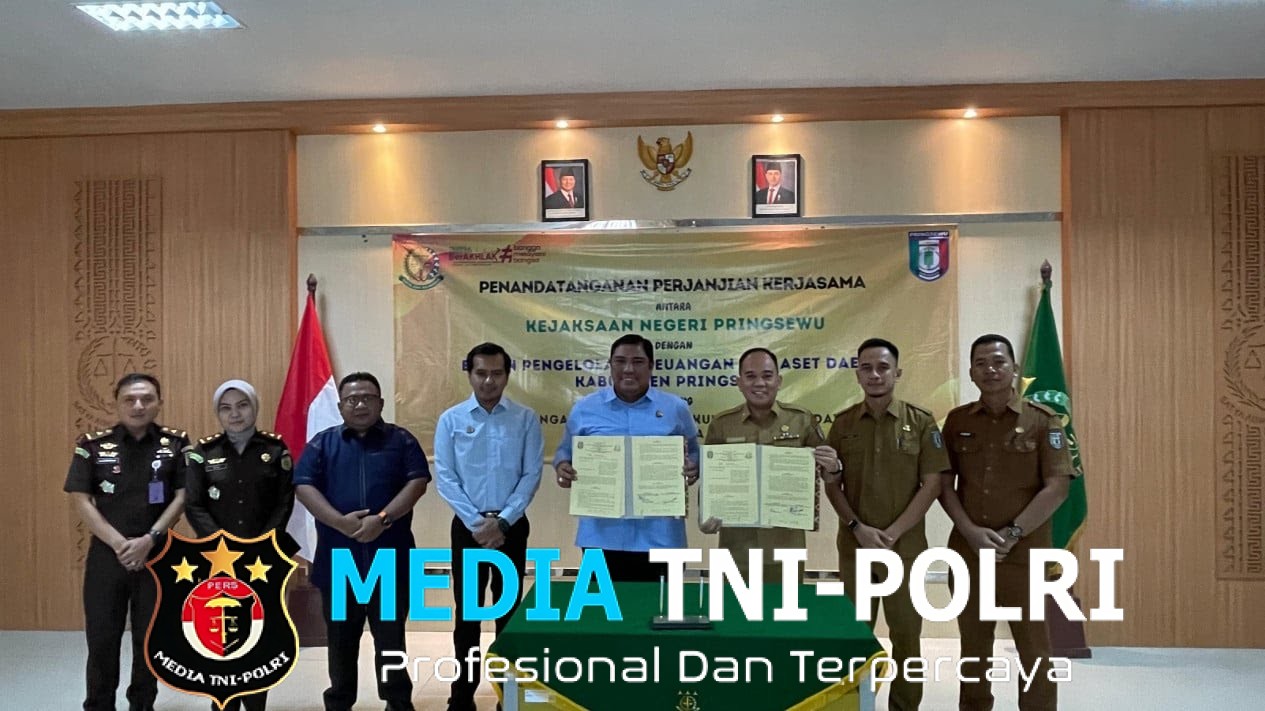 Badan Pengelolaan Keuangan dan Aset Daerah (BPKAD) Kabupaten Pringsewu Melakukan Penandatanganan Memorandum Of Understanding (MOU) Kerjasama dengan Kejaksaan Negeri (Kejari)