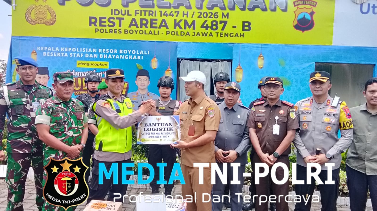 Pastikan Mudik Aman dan Lancar, Kasdim Boyolali Bersama Forkopimda Cek Kesiapan Pos Pam Lebaran