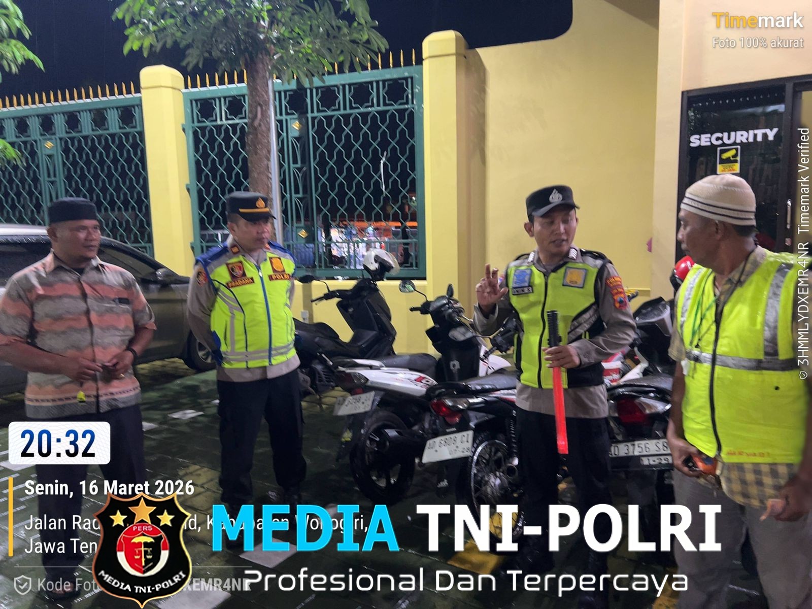 Polisi Amankan Salat Tarawih di Sejumlah Masjid Wonogiri, Bagian dari Operasi Ketupat Candi 2026