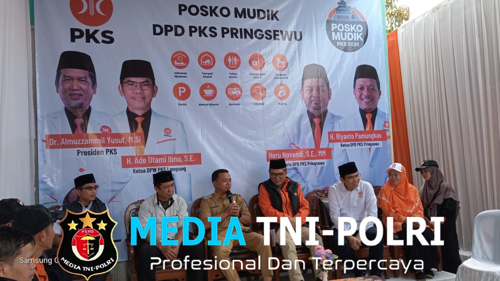 Presiden PKS Al-Muzzammil Yusuf & Bupati Pringsewu Resmikan Posko Mudik 2026