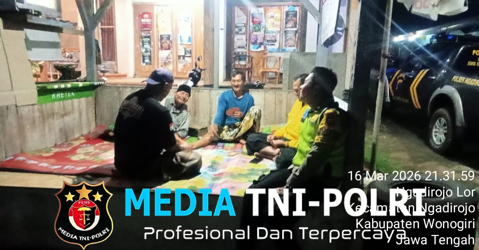 Polisi Sambangi Pos Kamling di Ngadirojo, Perkuat Keamanan Saat Operasi Ketupat Candi 2026