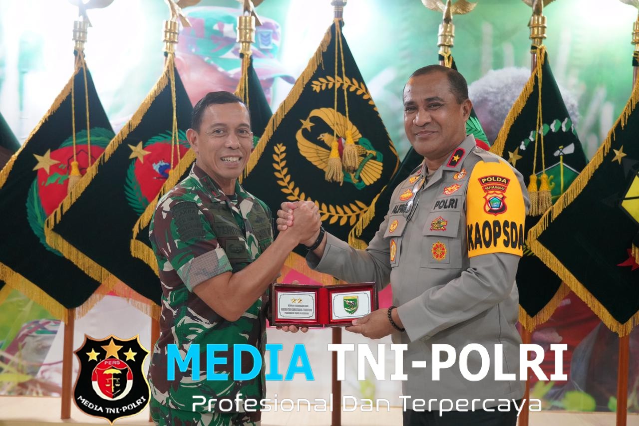 Pangdam XVIII/Kasuari Sambut Silaturahmi Kapolda Papua Barat, Perkuat Sinergitas TNI–Polri di Papua Barat