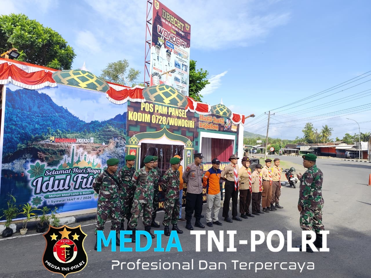 Kodim Wonogiri Dirikan Pos Pengamanan Arus Mudik Lebaran Dijalur Selatan