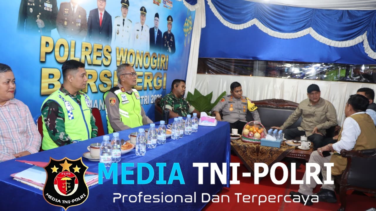 Forkopimda Tinjau Pos Pengamanan Lebaran, Polres Wonogiri Pastikan Arus Mudik Aman dan Kondusif