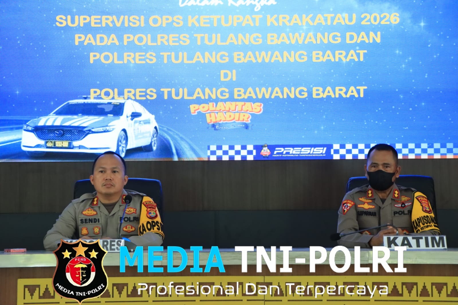 Kapolres Tulang Bawang Barat Sambut Kunjungan Tim Supervisi Ops Ketupat Krakatau 2026 Polda Lampung