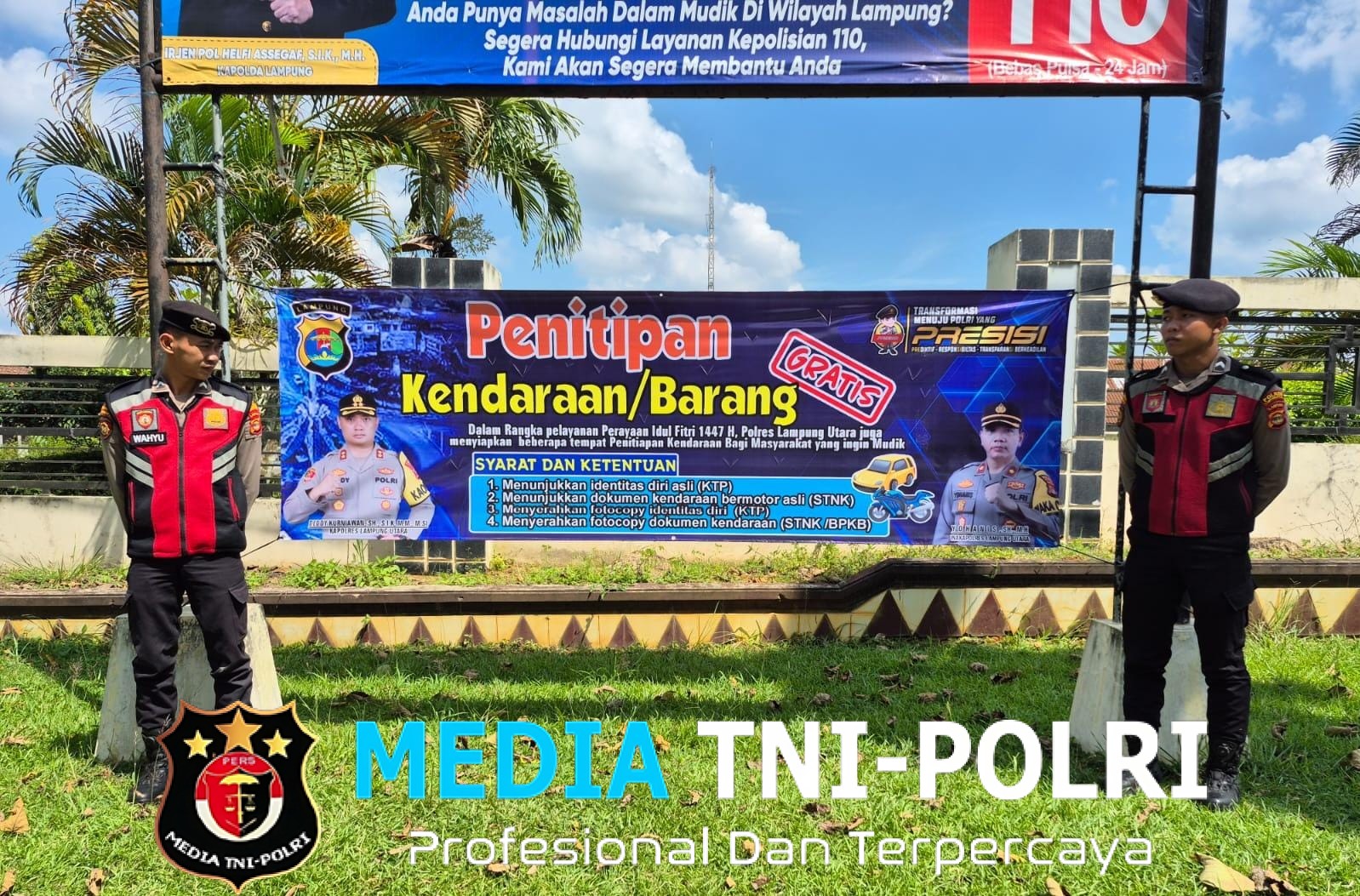 Polres Lampung Utara Buka Layanan Penitipan Barang Gratis Jelang Mudik Lebaran