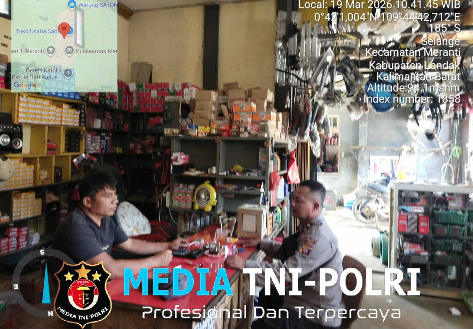 Polisi Sambangi Toko Saat Patroli Siang, Antisipasi Aksi Pencurian Jelang Lebaran