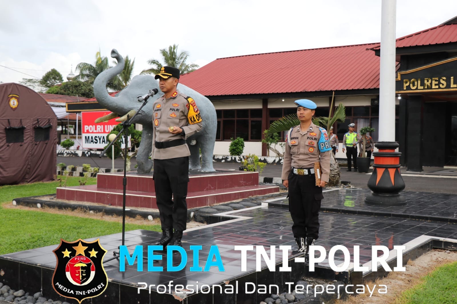Amankan Malam Takbir Idulfitri 1447 H, Kapolres Lampung Barat Pimpin Apel Kesiapan Personel
