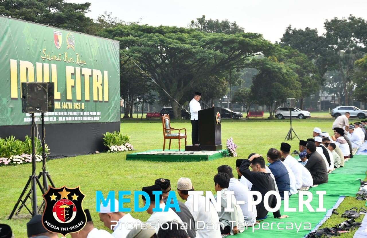 Korem 083/Baladhika Jaya Gelar Sholat Idul Fitri 1447 H di Lapangan Rampal, Teguhkan Mental Prajurit Prima dan Berpegang pada Nilai Tauhid untuk Indonesia Maju
