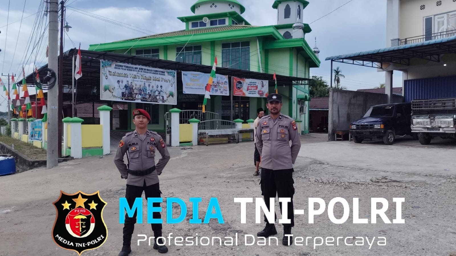 Polsek Ngabang Laksanakan Pengamanan Sholat Idul Fitri 1447 H di Dua Masjid Yang Ada Di Wilayahnya