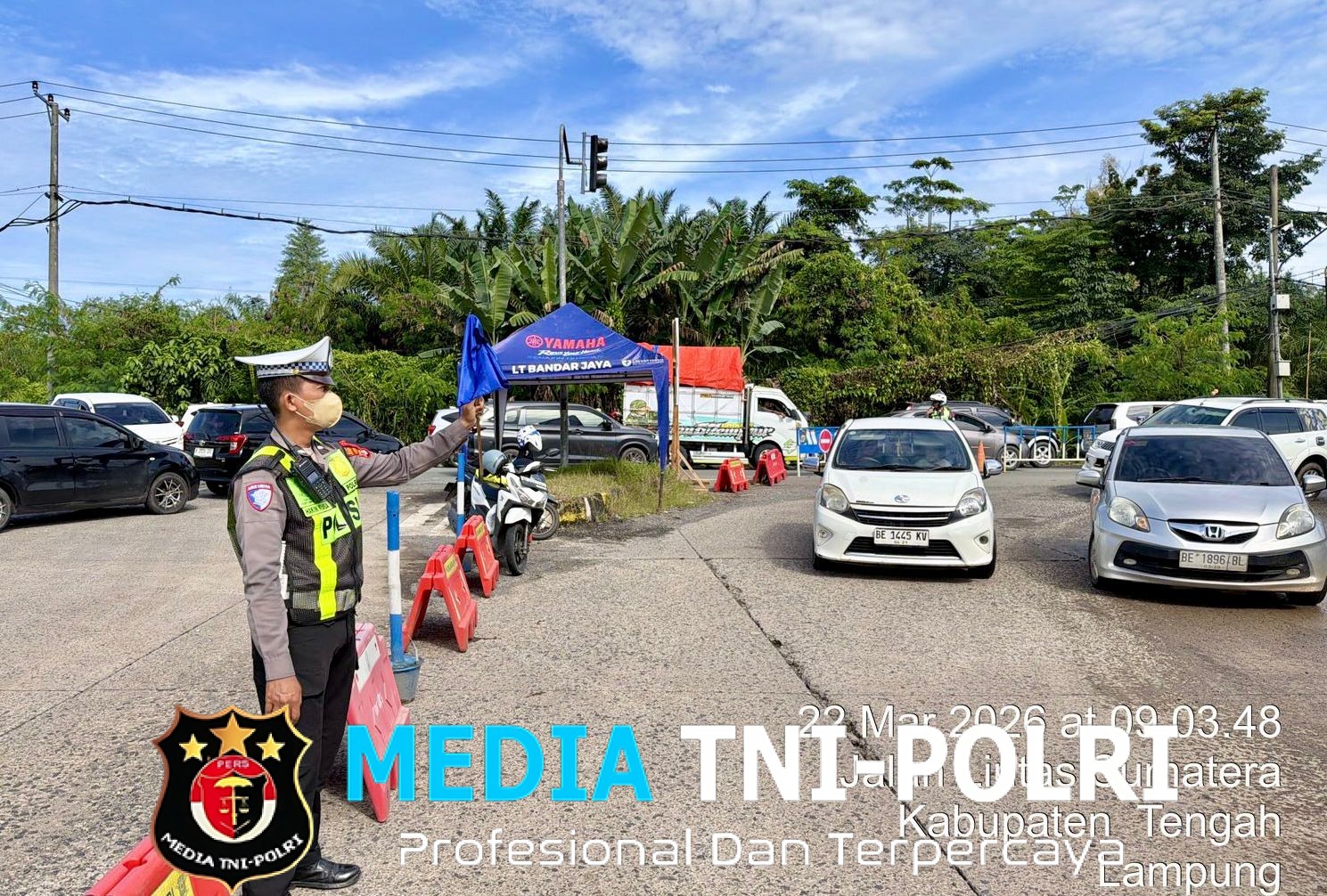 Hari Kedua Lebaran, Polres Lampung Tengah Siagakan Tim Urai Kemacetan