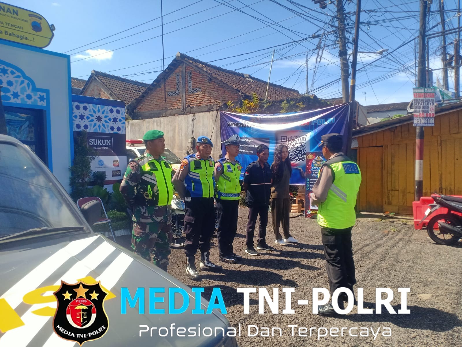 Babinsa Wonosegoro Turut Siaga di Pos PAM Karanggede, Jaga Kelancaran Arus Lebaran 2026