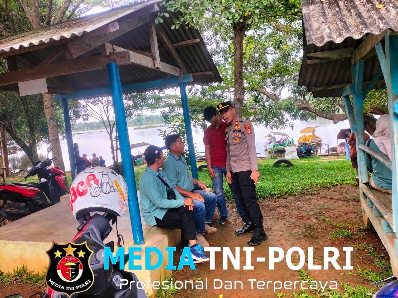Polisi Patroli Objek Wisata, Jajaran Polres Lampung Utara Pastikan Keamanan Pengunjung