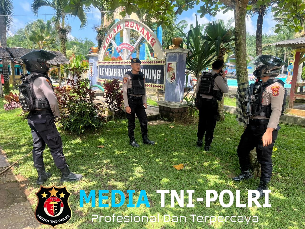 Polisi Patroli Objek Wisata, Jajaran Polres Lampung Utara Pastikan Keamanan Pengunjung