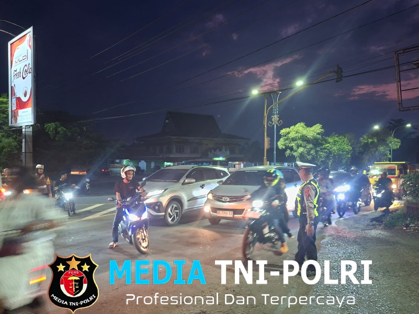 Polres Lampung Utara Siaga Atur Lalu Lintas Hingga Malam, Antisipasi Lonjakan Arus Balik