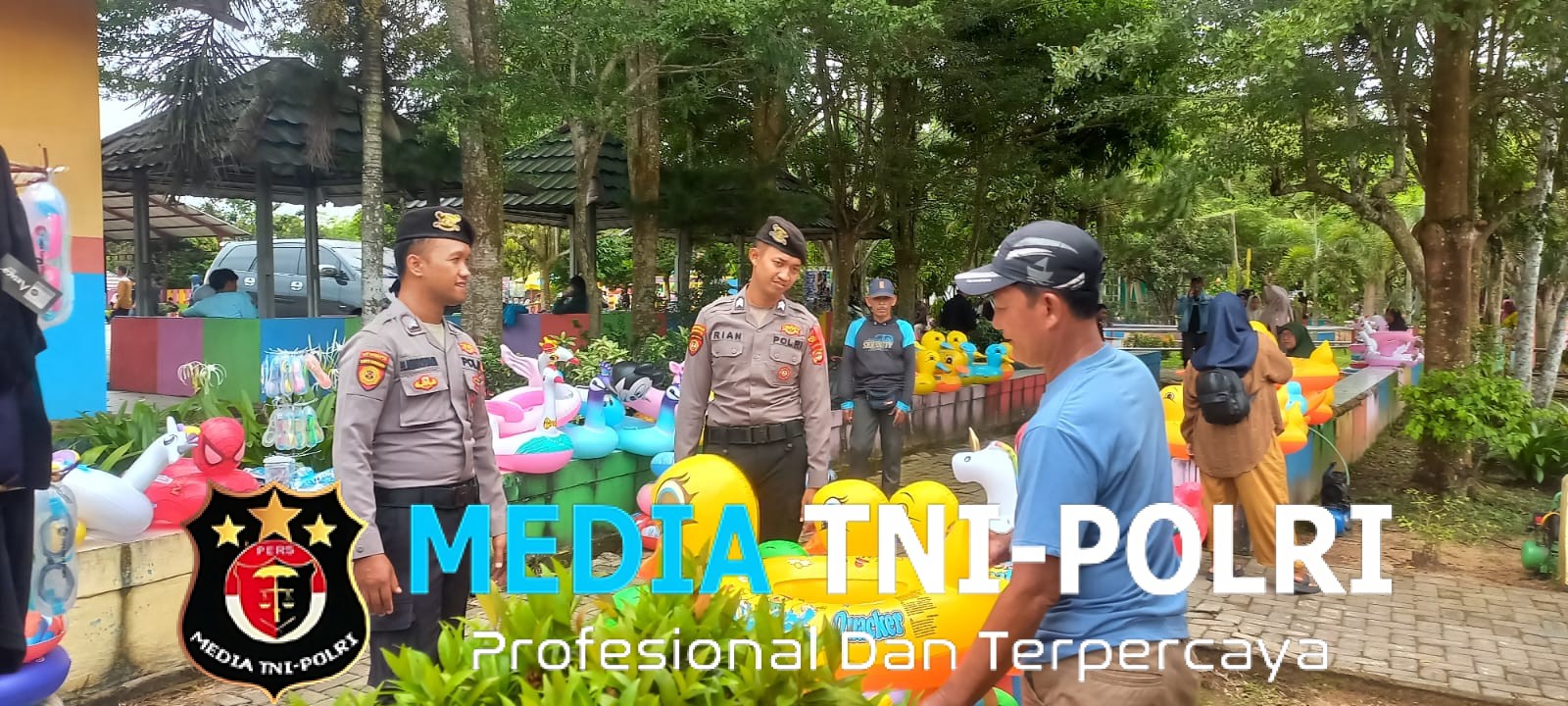 Satgas 2 Preventif Polres Mesuji Patroli di Water Park Taman Kehati, Jaga Kamtibmas Destinasi Wisata