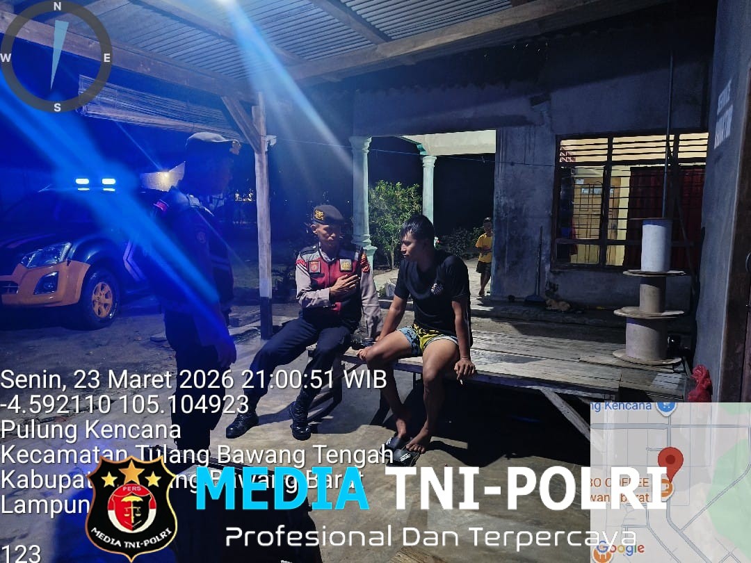 Patroli Perintis Presisi, Sat Samapta Polres Tulang Bawang Barat Intensifkan Patroli Rumah Kosong yang Ditinggal Mudik