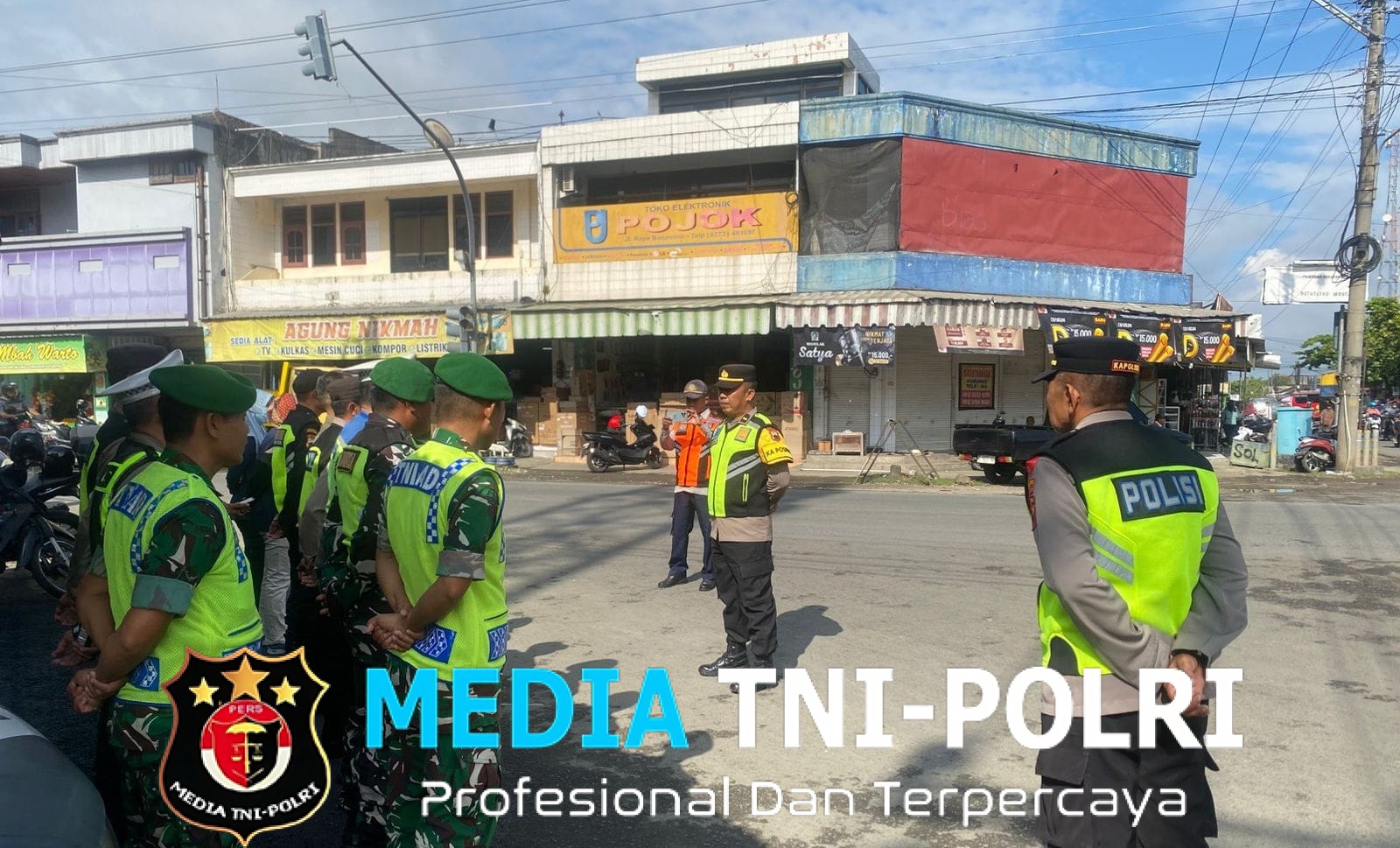 TNI dan Aparat Gabungan Siaga di Jalur Arus Balik, Pos PAM Baturetno Jadi Titik Pengamanan Strategis