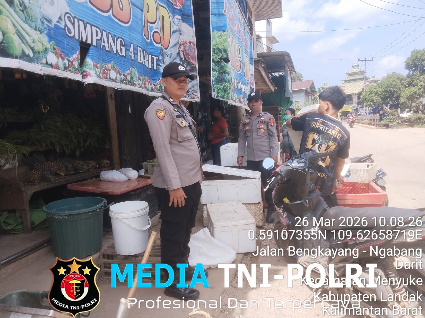 Cegah Aksi Kejahatan Siang Hari Samapta Polsek Menyuke Rutin Laksanakan Patroli