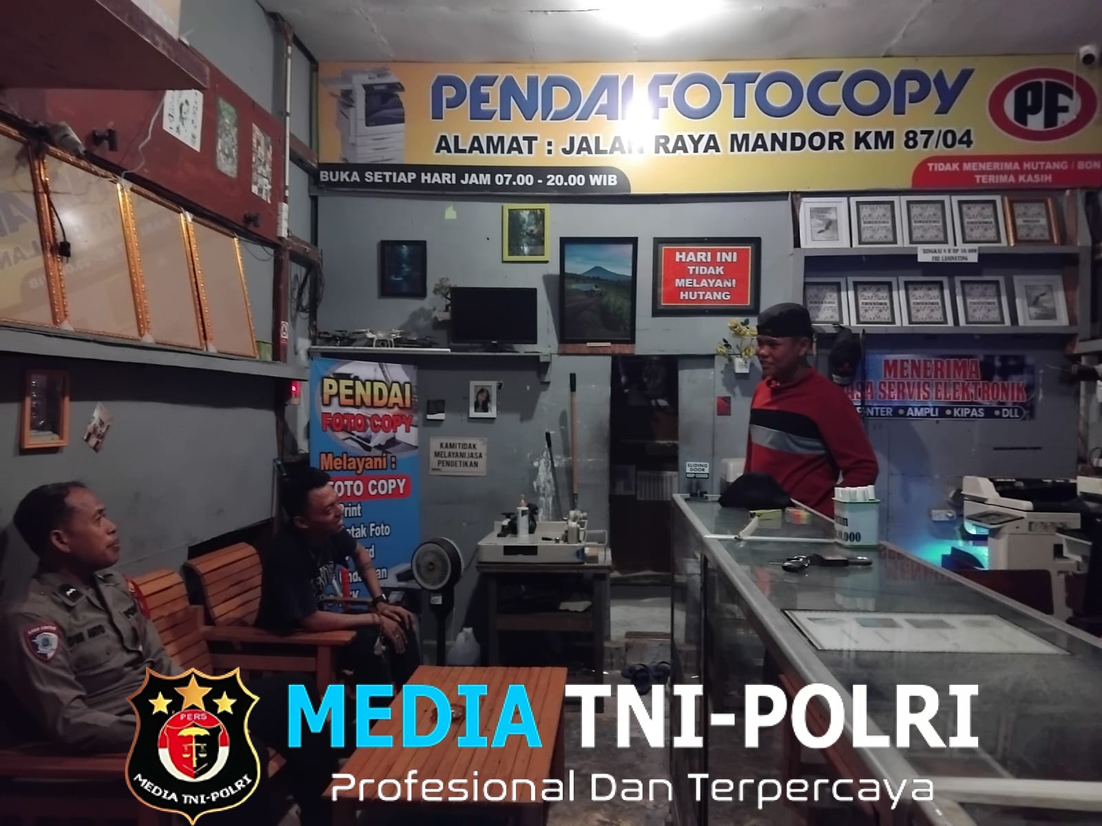 Patroli Dialogis Polisi Sasar Percetakan Fotokopi, Antisipasi Gangguan Kamtibmas
