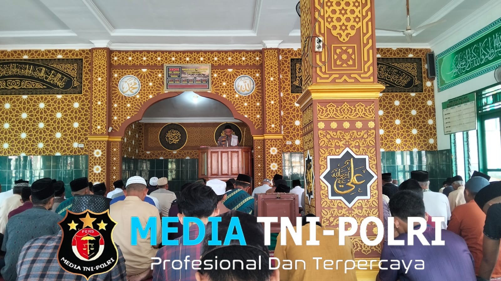 Safari Jumat, Polsek Sungkai Jaya Gelar Binluh Kamtibmas di Masjid Al Muttaqin