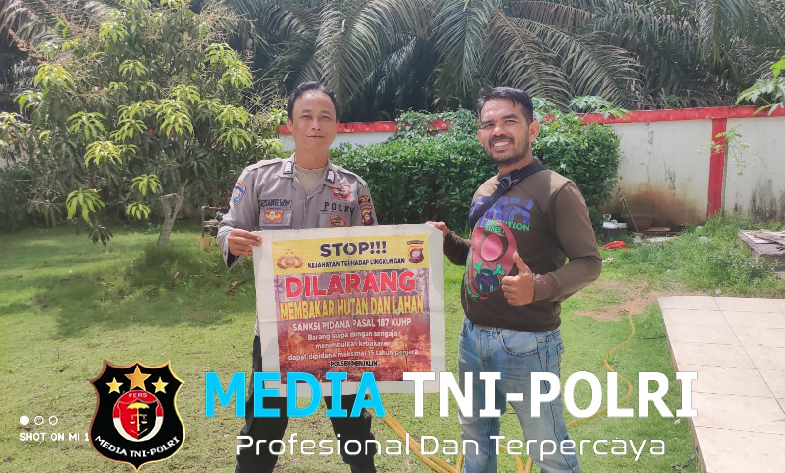 Polsek Menjalin Gencarkan Patroli dan Himbauan Karhutla kepada Masyarakat