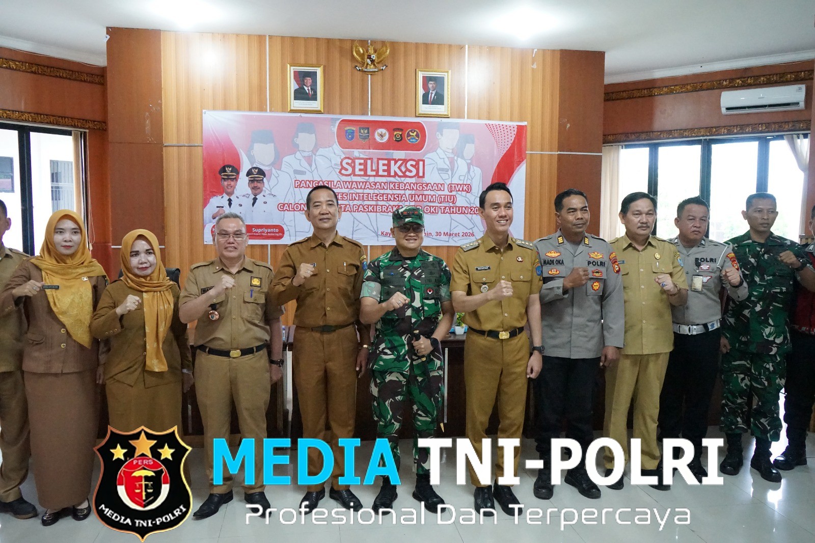 Wujud Dukungan Pembinaan Generasi Muda, Dandim 0402/OKI Hadiri Seleksi Paskibraka OKI 2026