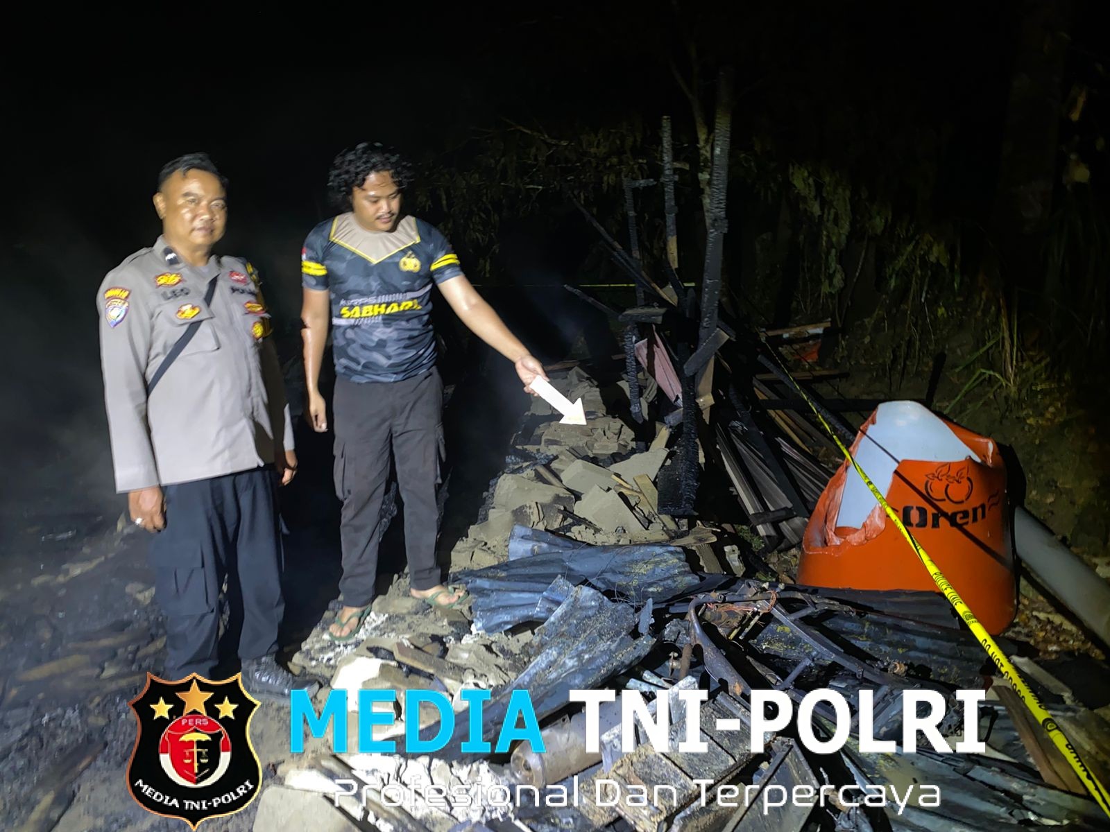 Kebakaran Rumah Di Dusun Pemantas Desa Darit Kecamatan Menyuke