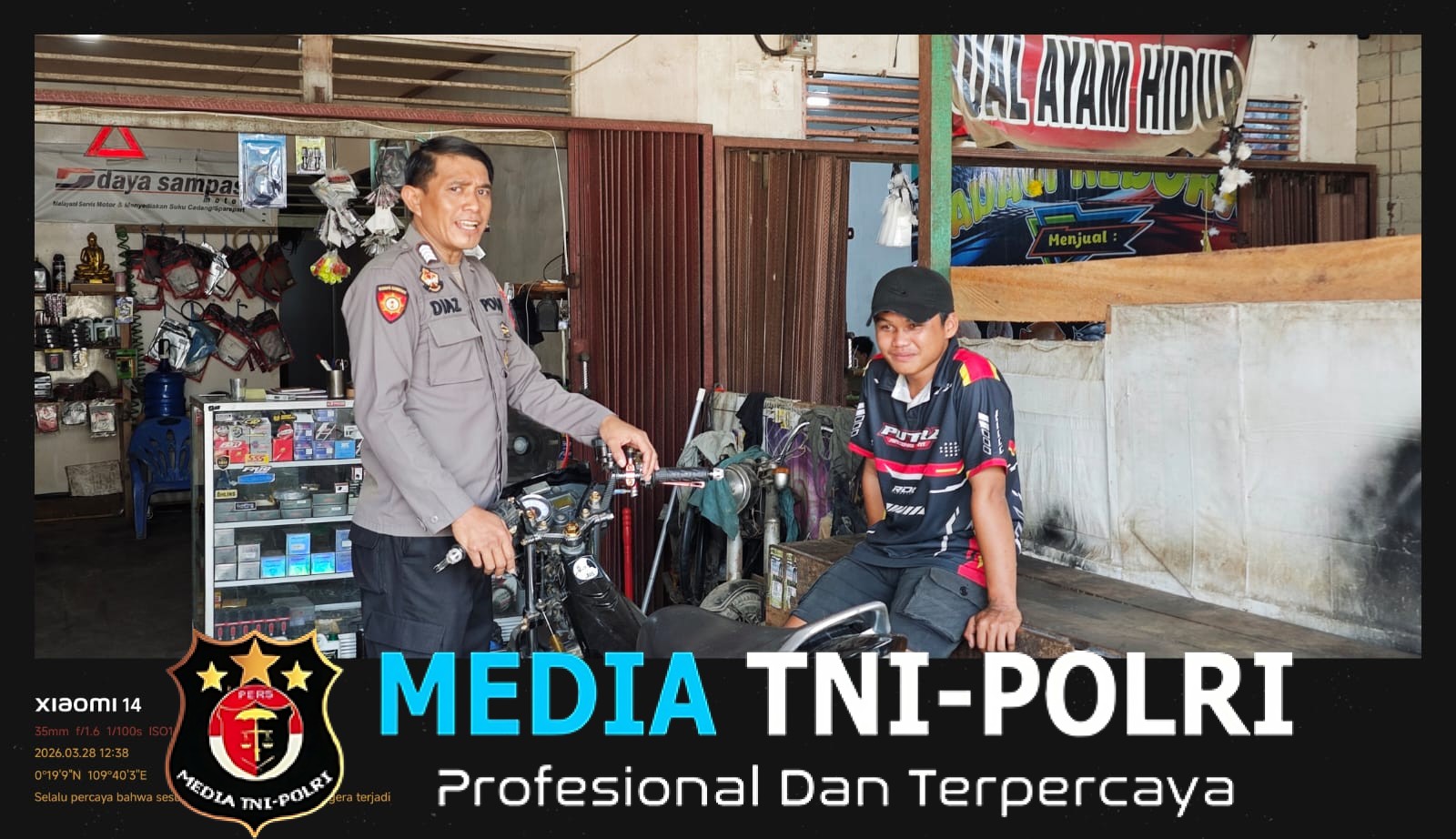 Langkah Preventif! Polisi Datangi Bengkel Cegah Kejahatan dan Gangguan Kamtibmas