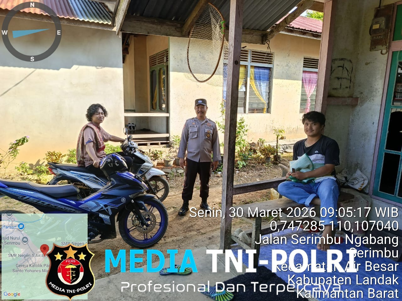 Silaturahmi Sambil Patroli, Polisi Dekat dengan Warga di Serimbu