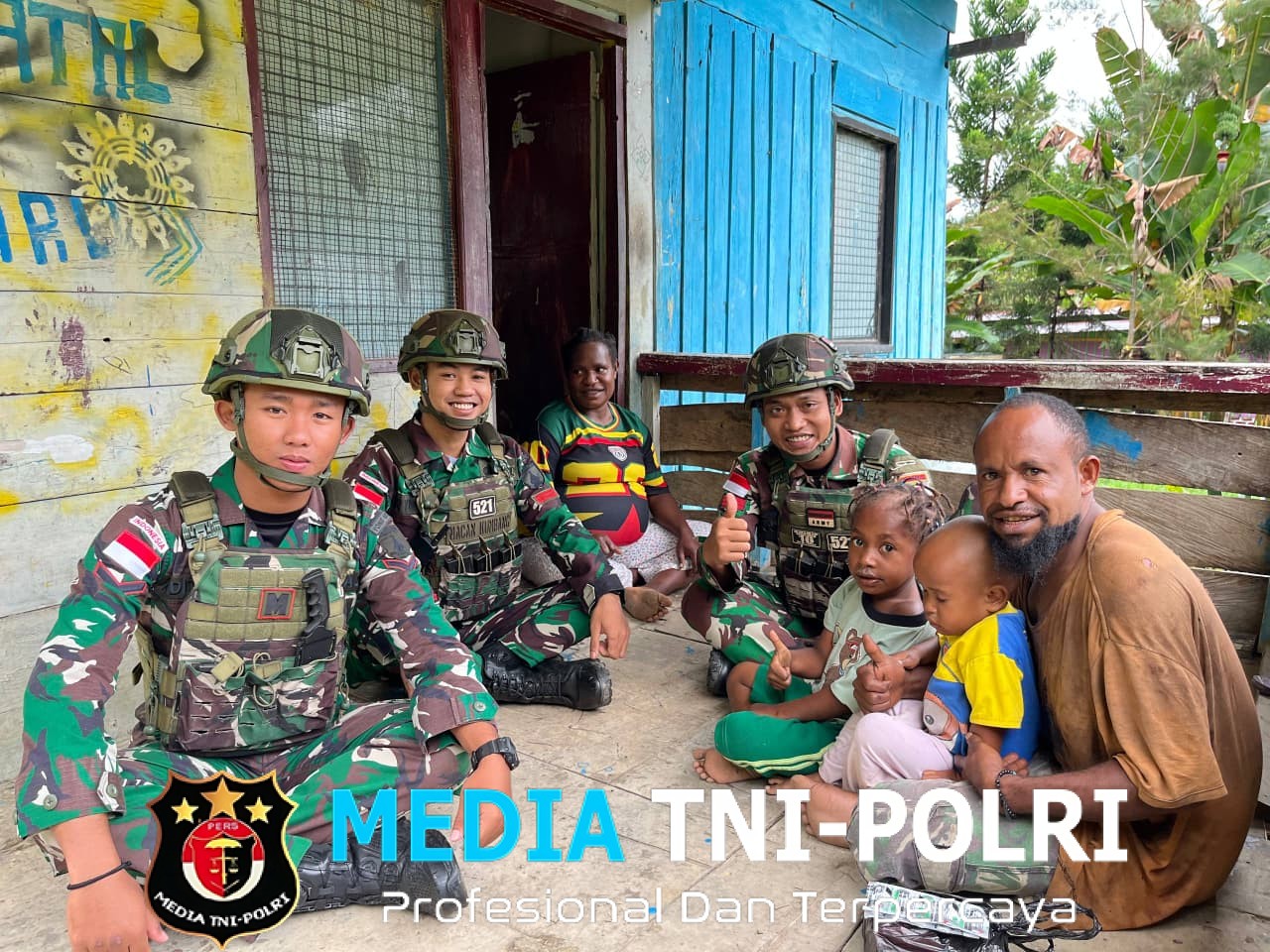 Semangat Tak Pernah Padam, Satgas Yonif 521/DY Berikan Pelayanan Kesehatan Gratis Kepada Masyarakat di Distrik Kelila