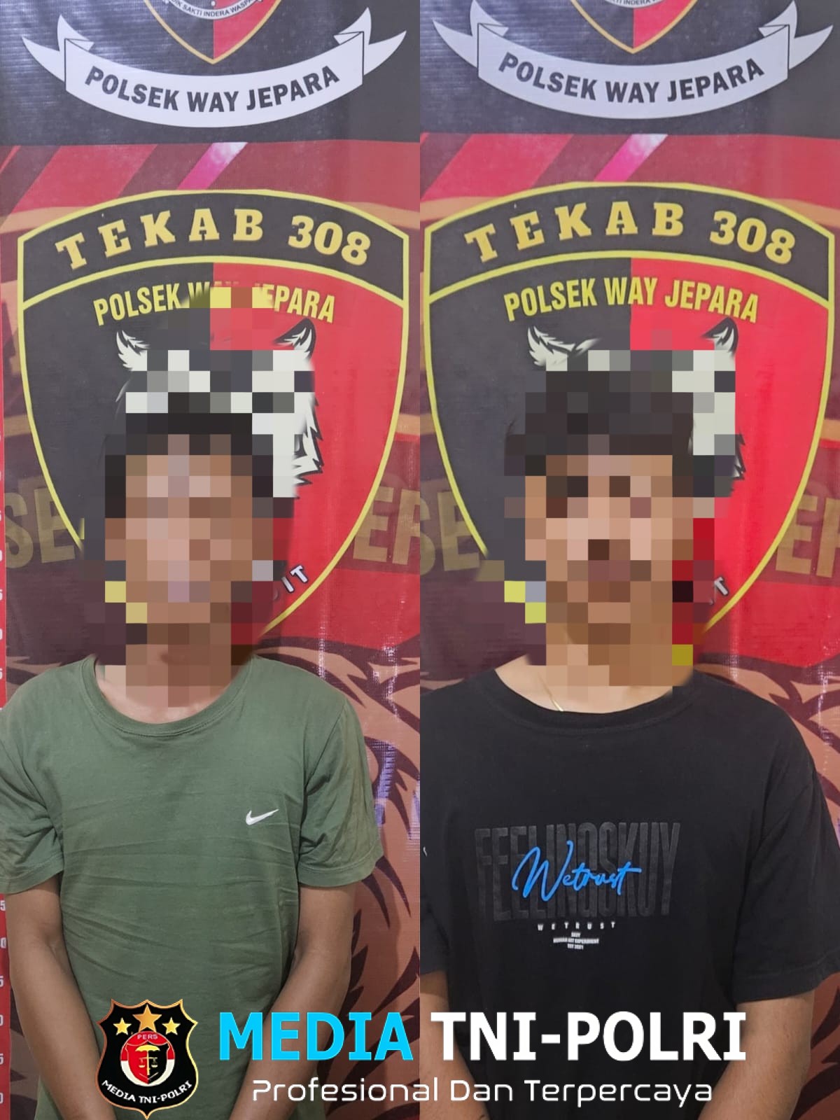 Tekab 308 Presisi Polsek Way Jepara Ungkap Kasus Curat, Dua Pelaku Diamankan