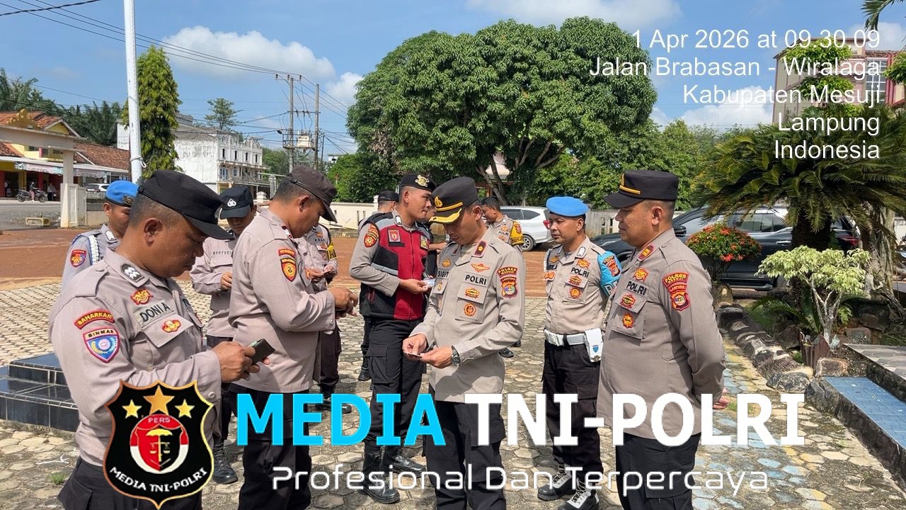 Waka Polres Mesuji Melaksanakan Sidak di Dua Polsek