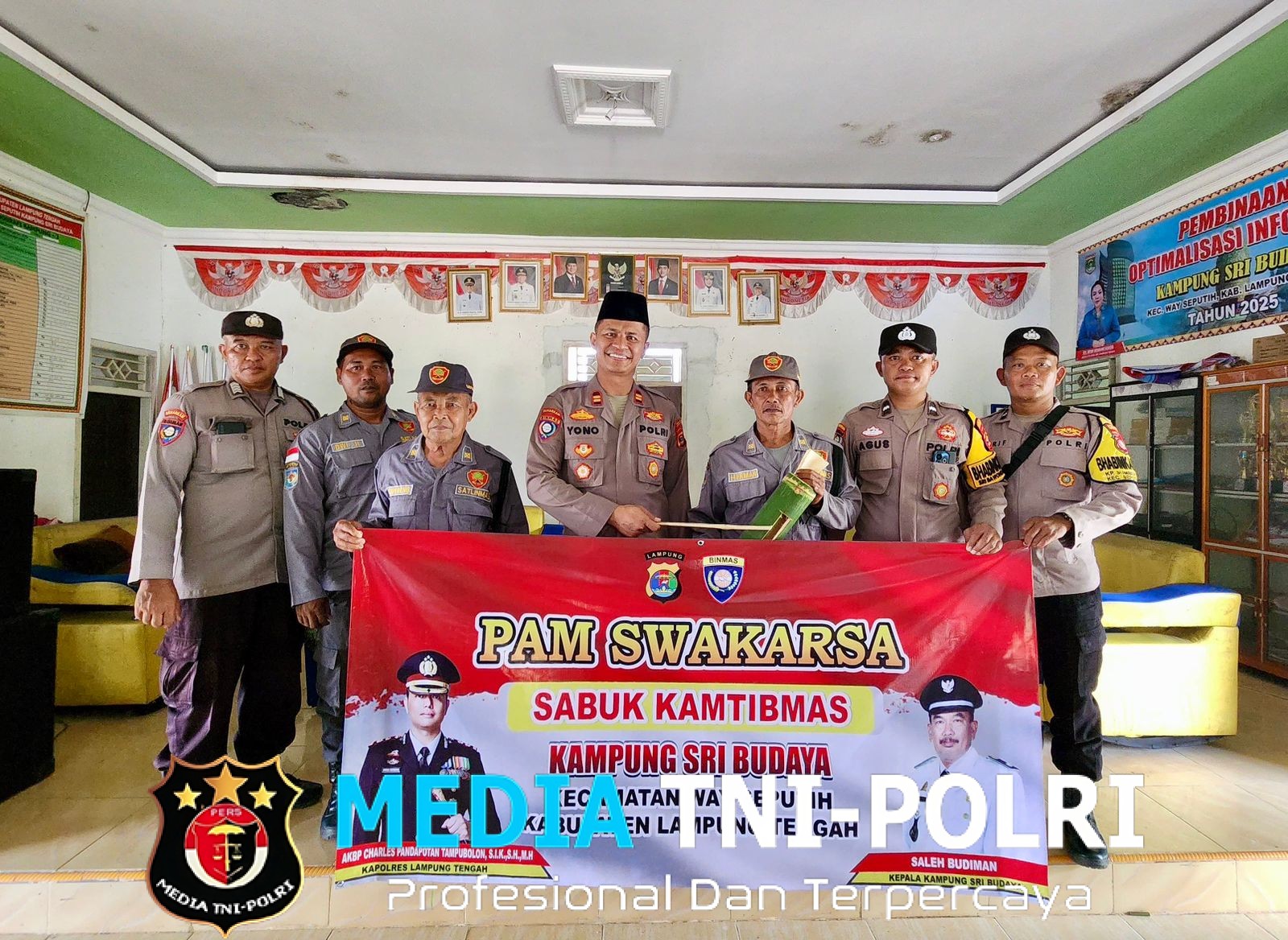Perkuat Sinergitas, Polres Lampung Tengah Bentuk Pam Swakarsa Sabuk Kamtibmas di Beberapa Kecamatan