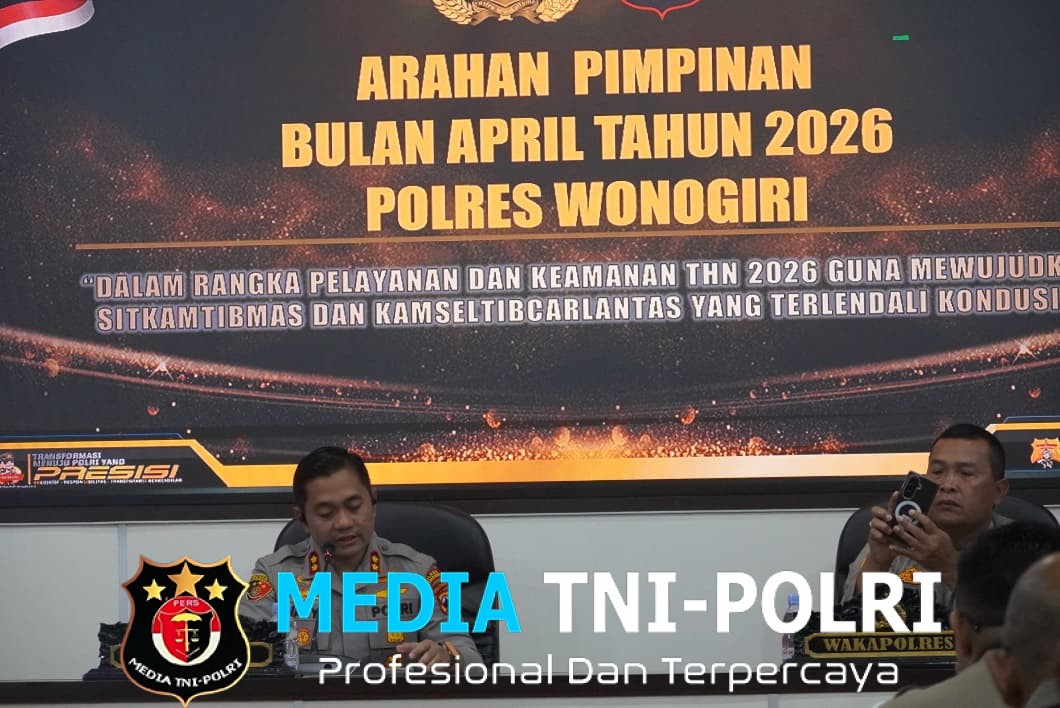 Kapolres Wonogiri Tekankan Disiplin dan Kesiapsiagaan Personel dalam Arahan Pimpinan